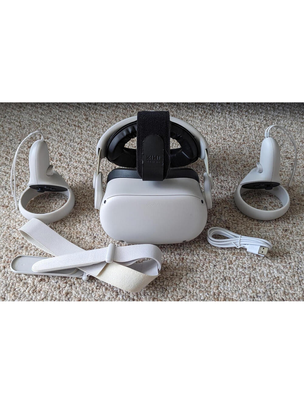 Meta Oculus Quest 2 64GB Standalone VR Headset With Comfort Headstrap - White